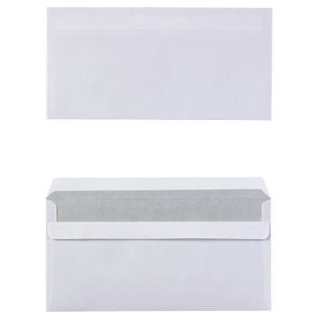 VIKING enveloppen zonder venster DL 220 (B) x 110 (H) mm zelfklevend wit 75 g/m² 1000 stuks (3228345)