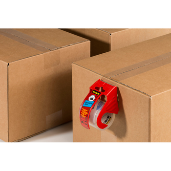 SCOTCH Heavy Duty Verpakkingstape op handafroller Extra kwaliteit Transparant Dispenser met één rol van 50 mm x 20 m PP (Polypropyleen) 76 micron (E.5020.D)