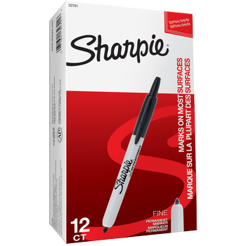 SHARPIE S0810840 Permanent marker Fijn Ronde punt 1 mm Zwart  12 Stuks (S0810840)