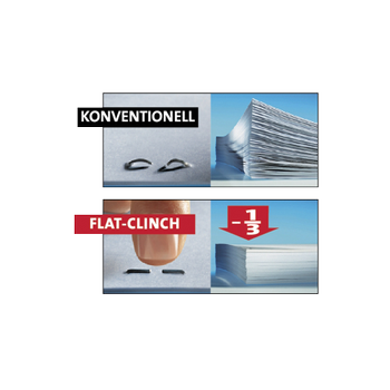 NOVUS NOVUS OFFICE Flat Clinch nietmachine B 10FC Halve strip 20 Vellen Zwart Nr. 10 Kunststof,  metaal (020-2201)