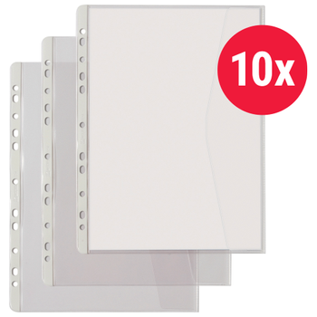 REXEL Showtassen A4 Generfd Transparant 130 micron PP (Polypropeen) Rechts 11 Gaten 10 Stuks (22378490)