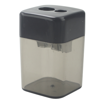 VIKING Potlood Slijper 2-Gat Houder Plastic & Metaal Zwart (3339488)