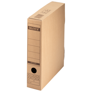 LEITZ Premium Archiefdozen 6084 Met Flapdeksel 600 Vel A4 Natuurbruin Karton 7 x 27 x 32,5 cm (60840000)