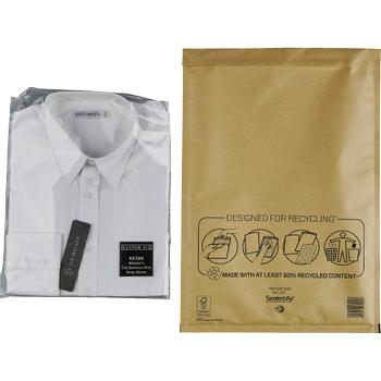 MAIL LITE Luchtkussenenveloppen J/6 Goud Zonder Venster 300 (B) x 440 (H) mm Kleefstrip 79 g/m² 10 Stuks (103041284)