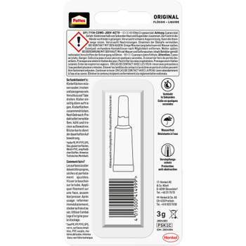 PATTEX Secondelijm Permanent Vloeibaar Transparant 321497 3 g (2804584)