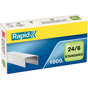 RAPID Standard Nietjes 24/6 24855600 Gegalvaniseerd staal Zilver 1000 Nietjes (24855600)