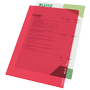 LEITZ Standard L-map A4 Rood PP (Polypropeen) 130 Micron 100 Stuks