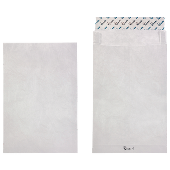 Tyvek Zak enveloppen C4 55 g/m² Wit Zonder Venster Kleefstrip 229 x 324 mm 100 Stuks (100790)
