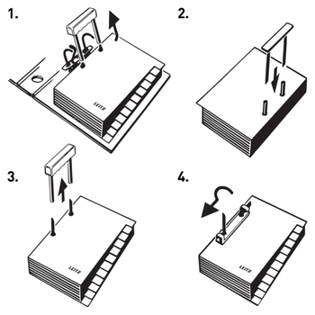 LEITZ Archiefbeugel 6078 10 x 95 x 111 mm Transparant 50 Stuks (60780003)