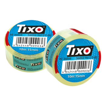 Tixo Plakband Polypropyleen 15 mm x 10 m Transparant (56002-00001-02)