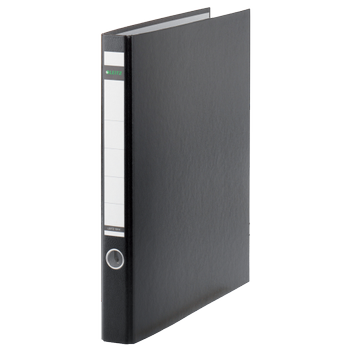 LEITZ Soft Click 20 mm Tabblad Karton, pp (polypropeen) A4 2 Ringen Zwart (10140095)