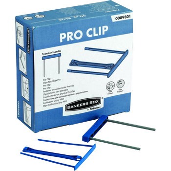 BANKERS BOX Archiefklem 0089801 Blauw Kunststof (89801)
