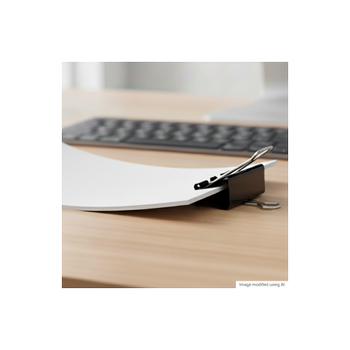 VIKING Papierklemmen Foldback Clips 19 mm Zwart 40Mn, metaal 12 Stuks (4048325)