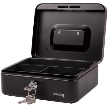 VIKING Geldkist Sleutel 3 204 x 150 x 74 mm Zwart (4049842)
