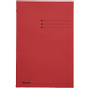 LEITZ 3 flappen Folio Rood Karton 23,5 x 35 cm 50 Stuks