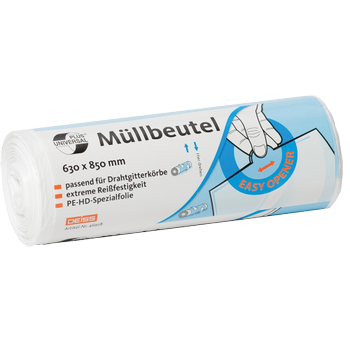 DEISS Universal Plus Licht gebruik Vuilniszakken 80 l Wit PE (polyethyleen) 40 Stuks (46928)