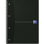 OXFORD Office Essentials Notitieboek A4+ Gelinieerd Spiraal gebonden Karton Zwart Geperforeerd 140 Pagina's