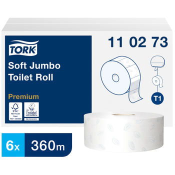 Tork Premium toiletpapier T1 2-laags 110273 6 rollen à 1800 vellen (110273)