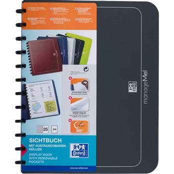 OXFORD Vario-Zipp Showalbum 25 Vakken A4 Antraciet (61420AZ)