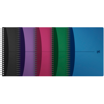 OXFORD Office Urban Mix Notitieboek A5 Gelinieerd Spiraal gebonden PP (Polypropeen) Kleurenassortiment Niet geperforeerd 180 Pagina's 90 Vellen (100101300)