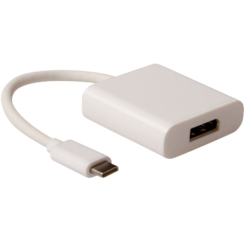 ACT SB0020 1 x USB C male naar 1 x DVI female DisplayPort converter Zwart (SB0020)