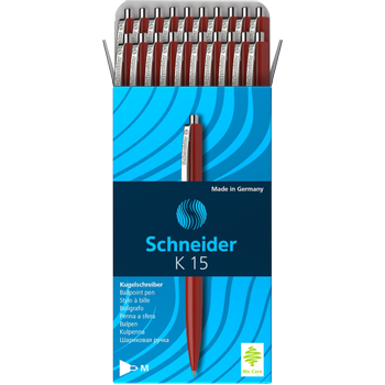 SCHNEIDER Intrekbaar Balpen Rood 0,5 mm Medium Balpen Navulbaar 20 Stuks (3082)
