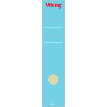 VIKING Ordnerrugetiketten lang Blauw 10 Stuks 6 x 28,5 cm (4549374)