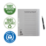 LEITZ Blanco Tabbladen A4+ Grijs 20 tabs Karton 3 Gaten 1220 (12200085)