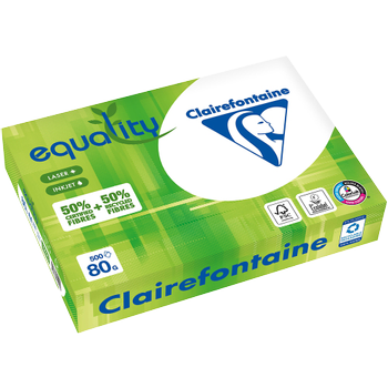 CLAIREFONTAINE Equality A4 Kopieerpapier Wit 80 g/m² Glad 500 Vellen (1502)