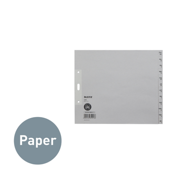 LEITZ Dec - Jan Maand-tabbladen Gerecycled A5 Grijs 12 tabs 100 g/m² Karton 3 Gaten 1230 (12300085)