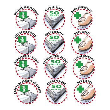 NOVUS NOVUS OFFICE Flat Clinch nietmachine B 4FC Halve strip 50 Vellen Zwart 24/6, 24/8, 26/6, 26/8 Kunststof,  metaal (020-1423)