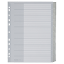 LEITZ Blanco Tabbladen A4+ Grijs Kleurenassortiment, wit 10 tabs PP (Polypropeen) 11 Gaten 4370