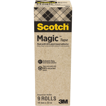 SCOTCH Plakband Scotch Magic Magic Transparant 19 mm (B) x 33 m (L) Kleine kern PP (Polypropeen)  9 Rollen (FT510284936)