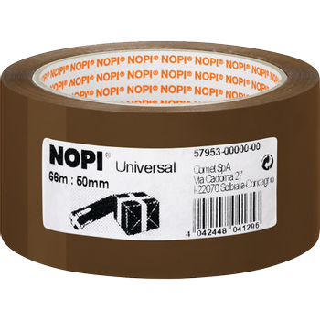 Nopi Verpakkingstape Universal 50 mm x 66 m Bruin (57953-0-0)