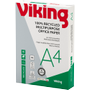 VIKING Bright-White A4 Kopieerpapier 100% Recycled 80 g/m² Glad Wit 500 Vellen