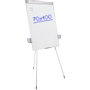 VIKING Executive Vrijstaand Magnetisch Flipover op statief met verstelbare hoogte70 x 100 cm Zilver, wit