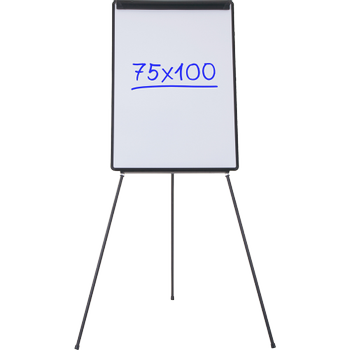 VIKING Flipover Kunststof,  Melamine 75 (B) x 100 (H) cm Zwart (5341302)