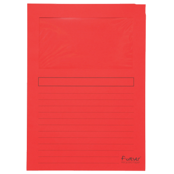 EXACOMPTA Forever Showtas A4 Rood Papier 100% gerecycled 120 g/m² 100 Stuks (50105E)