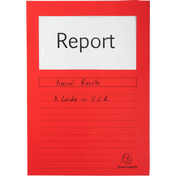 EXACOMPTA Forever Showtas A4 Rood Papier 100% gerecycled 120 g/m² 100 Stuks (50105E)