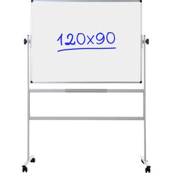 VIKING Kantelbaar whiteboard Vrijstaand Magnetisch Email Dubbel 120 (B) x 90 (H) cm (5407308)