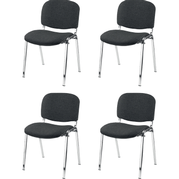 NOWY STYL Bezoekersstoel ISO Plus Stof Grijs Stuks (1591A105)