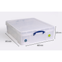 Really Useful Box Kunststof Opbergbox 70 l Transparant 62 x 22,5 x 81 cm (70CCB)