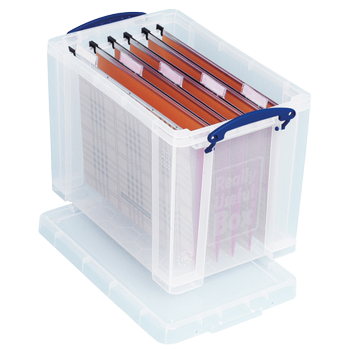 Really Useful Box Kunststof Archiefdoos 24 l Transparant 27 x 29 x 46,5 cm (24C)