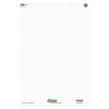 URSUS Flipoverblok Geruit 68 x 99 cm 5 Stuks à 20 Vellen (608580020)