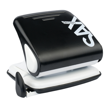 Sax Century 2 Gaten Perforator Metaal 25 Vellen 418 Zwart (0-418-19)