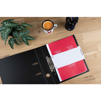 VIKING Scheidingsstroken 100% Gerecycled A4 Wit Karton Rechthoekig 2 Gaten 5847129 100 Stuks (5847129)