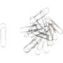 VIKING Paperclips Rond 30 mm Zilver Metaal, zink 100 Stuks