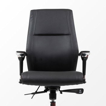 REALSPACE London Bureaustoel Synchroonmechanisme Kunstleder 2D armleuning In hoogte verstelbare zitting Zwart 110 kg (6095979)