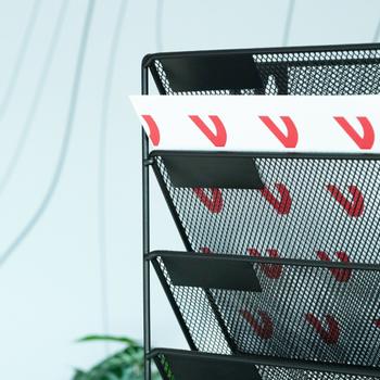 VIKING Folderhouder A4 Wandmontage 32,5 (B) x 10,5 (D) x 40,5 (H) cm Zwart (6617889)