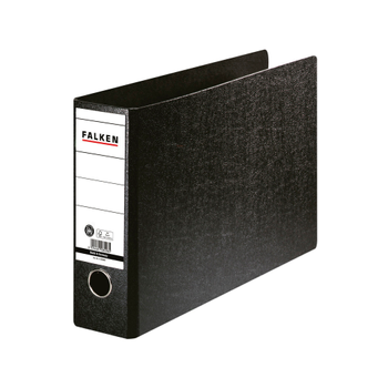 FALKEN Breed Classeur A4 80 mm Zwart 2 Ringen 11285947F Karton, PP (Polypropeen) Liggend Gerecycled (11285947)